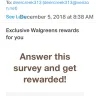 Walgreens - online survey email