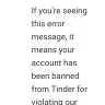 Tinder - error 40303 - Photo 1