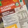 Woolworths - chicken kebabs