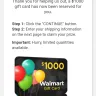 Reward Zone USA - thousand dollar amazon or walmart gift card for completing a survey