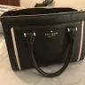 Kate Spade - black and tan leather purse