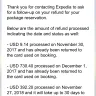 Expedia - missing expedia refund of usd 392.20 - Photo 2