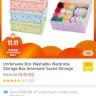 Shopee - underwear box washable wardrobe storage box innerwear socks storage