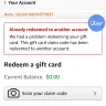 Amazon - compromised gift cards