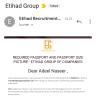 Etihad Group Of Companies - I was offered a job at etihad group of companies