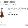 AliExpress - astonvilla professional 4/4 maple wood violin set with carrying case