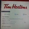 Tim Hortons - breakfast sand sausage egg and cheese on a muffin