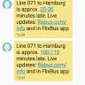 FlixBus / FlixMobility - delayed bus and misleading sms