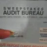 Sweepstakes Audit Bureau - fake sweepstakes