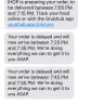 GrubHub - order