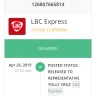 LBC Express - document did not receive by the consignee