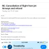 Travelocity - suspension of jet airways and failed to claim for refund