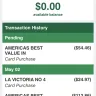 Americas Best Value Inn - money being taken off my card when I never checked in - Photo 1