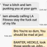 LA Fitness International - threat of fellow member and false accusations