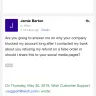 Wish - customer service emails suck. account blocked