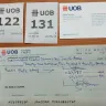 United Overseas Bank / UOB Bank - refusal of cheque
