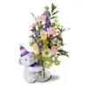 GiftsnIdeas - Happy Bear and Vase Arrangement