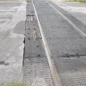 CSX Transportation - broken rim due to broken railroad crossing