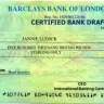 Barclays Bank - bank draft - Photo 1