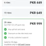Careem - payment of a careem package.