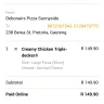 Debonairs Pizza - online order placed with payment made 2h30min no delivery received
