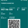 WestJet Airlines - non refundable flight