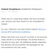 Indeed.com - employer account blocked without reason