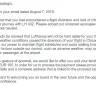 Lufthansa German Airlines - Lack of organisation