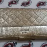 Guess - guess quilted silver toned wallet