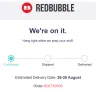 Redbubble - delivery