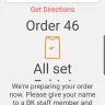Burger King - non-fulfillment and non-delivery of in-app purchased item
