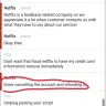 Netflix - netflix subscription cancelled and amount not yet reversed.