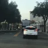 CSX Transportation - train stopped in the middle of lakeland morning traffic