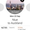 Air New Zealand - missing connecting flight excess baggage charge - Photo 1