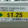 Dollarama - oneida fork and spoon - false advertising on price