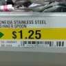 Dollarama - oneida fork and spoon - false advertising on price