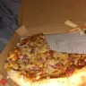 Pizza Hut - pizza, coupon code on receipt blue