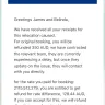 Booking.com - refund for accomodation they weren't able to fulfil