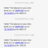 Axis Bank - current account / money deducted - Photo 1
