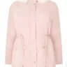 Yours Clothing - pink parker coat - Photo 3