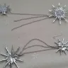 Wish - women flower silver full crystal chain brooch pin christmas gift wedding lady lun