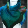 Wotoba - blue neck scarf