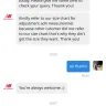 New Balance Athletics - customer service rep answered based on his personal perception - Photo 1