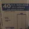 Menards - water heater gas