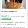 Kapruka.com - (ay1a2a7628f4) fruit and wine basket us$ 42.92 (42.92us$ ≈ 60.95 au dollars) - Photo 1