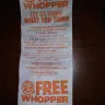 Burger King - customer service and whopper survey