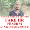 Fake Consultancies in Chennai - frauds vinothkumar and vigneshkumar have cheated above rs. 45 lakhs from above 150 graduates through various consultancy names, and absconded