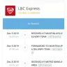 LBC Express - late delivery of the document indicated in the official receipt