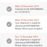 LBC Express - my cop branch collect.. 2 weeks from now, still without a confirmation text receive to me
