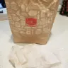 Jack In The Box - dirty towels on counter or restaurant which ended up in my food bag.